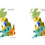 Map of GB smart meter installations in Feb 2021 with regional breakdown